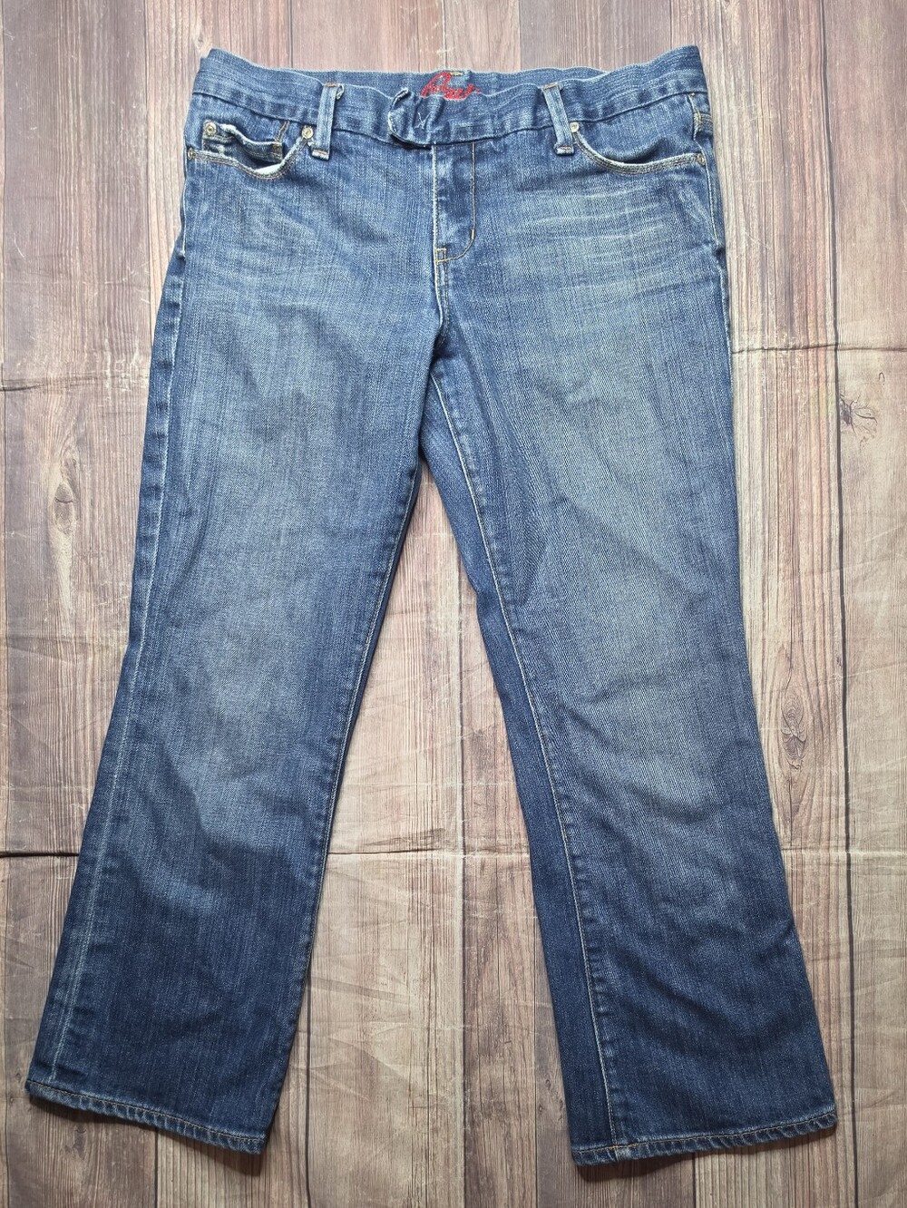 Blue Cult Denim Jeans Classic Straight Fit Ankle Jeans